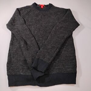 Joe Fresh Men's Size Large Black Knit Blended Fabric Sweater